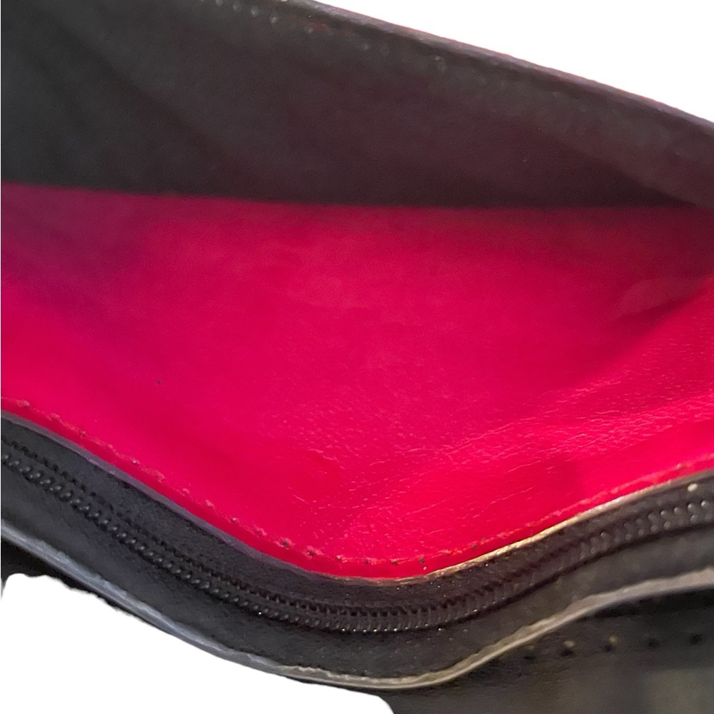 Prym pink leather long wallet, trifold. - Picture 7 of 9